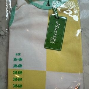 Masters Kids Yellow and White Sleeveless Romper